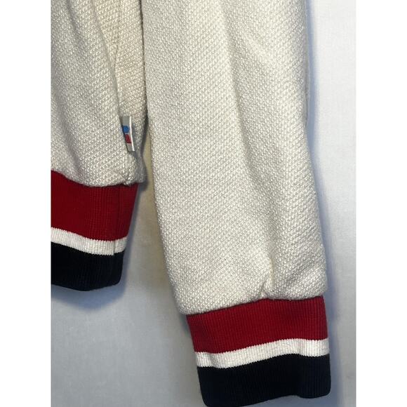 Russell Athletic Sweater Mens Small White Red Black Varsity Chenille R Knit - Picture 5 of 13
